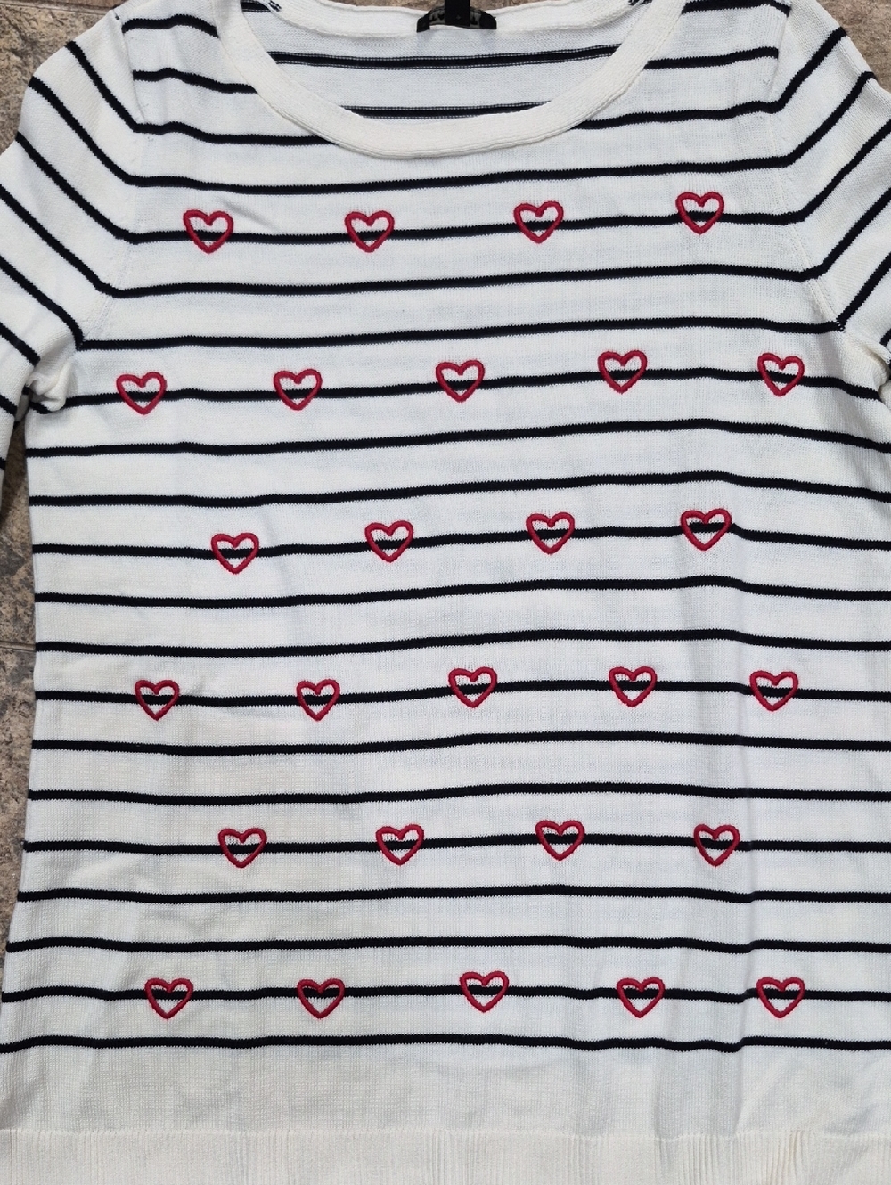Lk NEW Talbots HEART Sweater P - Picture 2 of 3